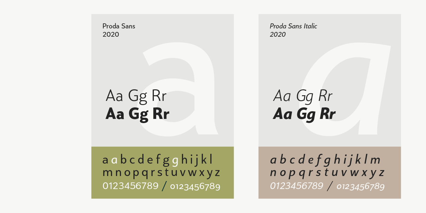 Proda Sans Bold Italic Font preview